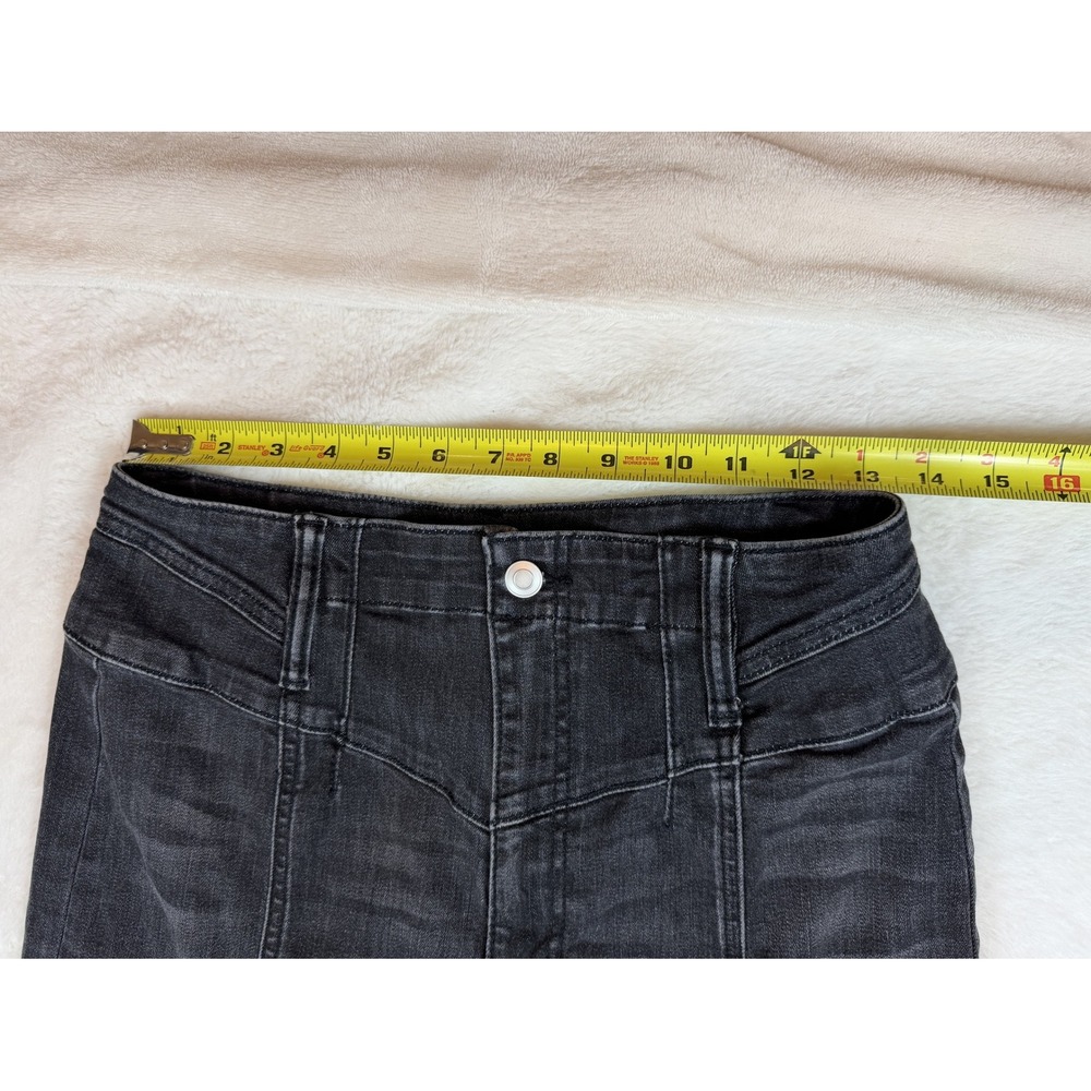 Altar'd State Washed Black Flare Jeans High Rise Seam Detail Size 26 PSPP104 - Picture 7 of 7